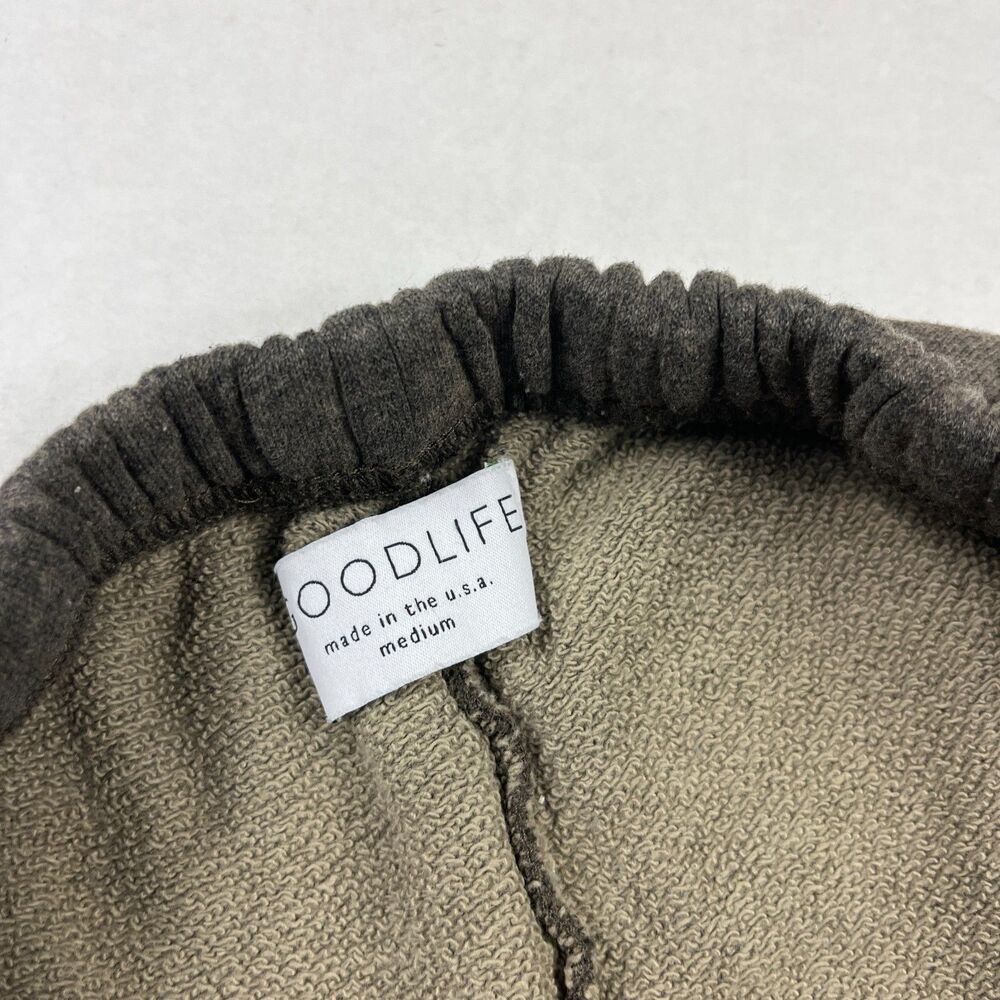 Goodlife Brown French Terry Jogger Pants Loungewear Minimalist Pants USA Medium - Picture 8 of 11